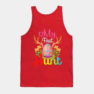 My First Hunt Happy Easter Tank Top